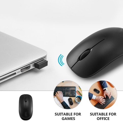 Wireless Mouse Work Office Rechargeable Gaming with Receiver Optical - 第 3/12 張圖片