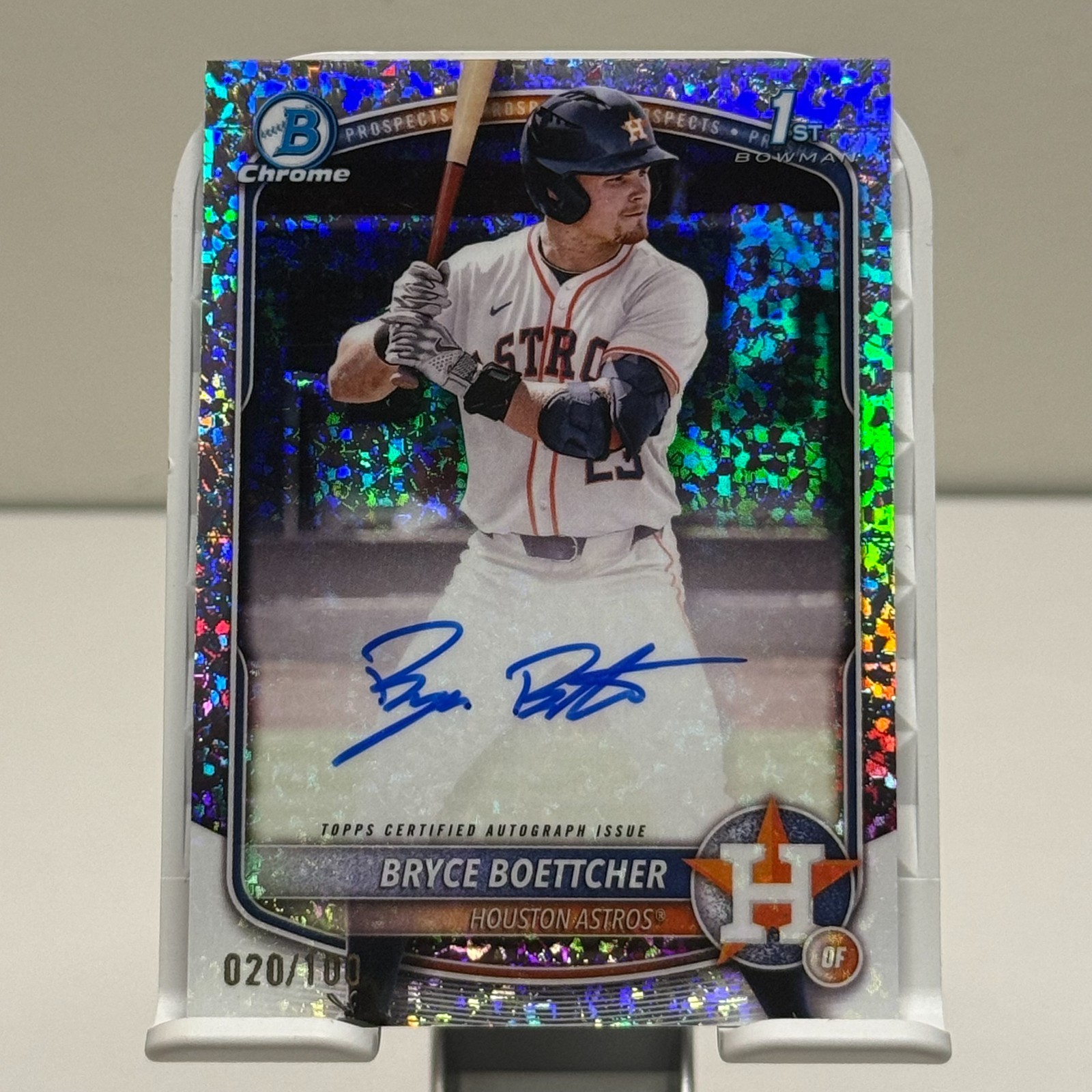 2025 Bowman Chrome Bryce Boettcher 1st Bowman Mini Diamond Refractor Auto /100
