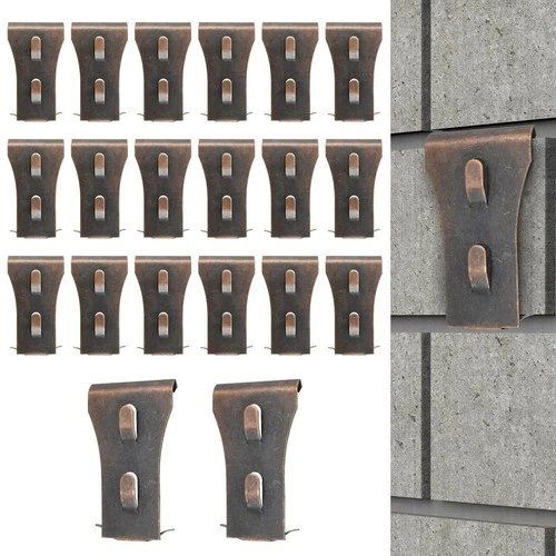 20 Pcs Brick Hook Clips, Heavy-Duty Brick Hangers for Hanging, Fits Standard ... - Picture 1 of 7