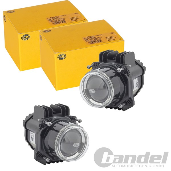 2X Hella Led LINSEN-SCHEINWERFER Rund 12V Scheinwerfer Satz | 1BL 010 820-801-image