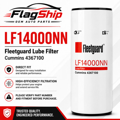 Genuine Fleetguard LF14000NN Cummins 4367353 Engine Oil Filter ISX X15 Semi