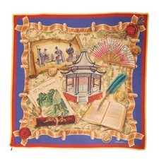 DOLCE & GABBANA Bufanda Multicolor Italia China Chal Envoltura 140cm x 130cm PVP 500USD
