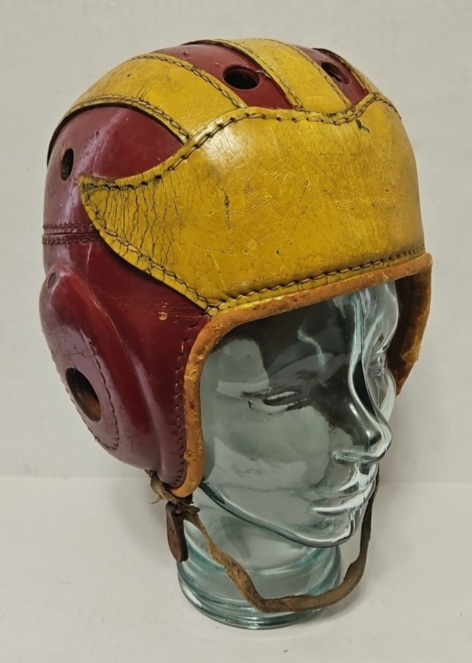 Vtg Antique Michigan Wolverines Style Leather Suspension 7-3/8