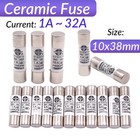 1A - 32 Amp Ceramic Fuse RT 14 18 Electrical Household Mains Plug Cartridge Fuse