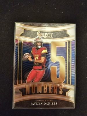 2025 Panini Select - Jayden Daniels #22 Numbers Washington Commanders