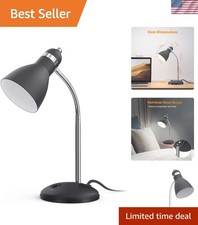 Metal Desk Lamp, Eye-Caring Table Lamp, Study Lamps with Flexible Goose Neck ...