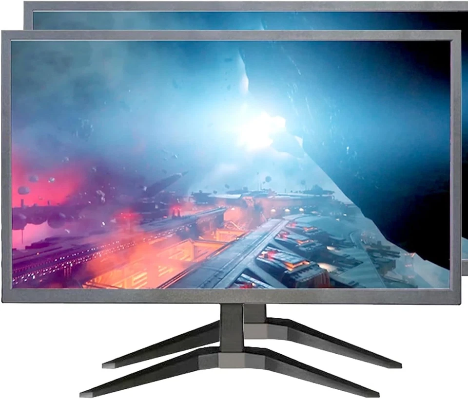Dual 19-Inch HD Monitors with HDMI & VGA – Slim, Eye-Friendly Display for Hom... - Image 3 of 4