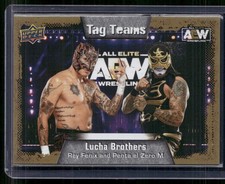 2022 Upper Deck AEW #82 Rey Fenix / Penta El Zero M TT Gold