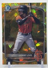 2025 Bowman Chrome Draft Sapphire Edition - Jhonny Level #BDC-55 Gold /50 (RC)