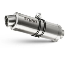 Auspuff Storm by Mivv Schalldampfer Oval Stahl fur Kawasaki Zx-9 R 1998 > 2005