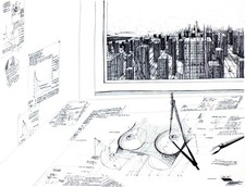 Christopher Beau Flesh and Spirit 1989 Original Pen & Ink drawing