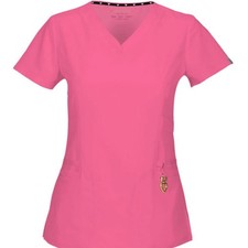 SM HeartSoul Medical Uniform Scrub Top 20972A Beloved V-Neck Top PNKH Pink