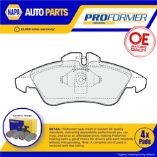 Brake Pads Set fits MERCEDES SPRINTER 2.7D Front 00 to 06 Proformer Quality