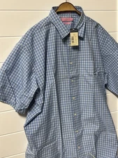 Daniel Cremieux Men’s Shirts XL Tall Heavy Cotton Button Down Blue Plaid NEW