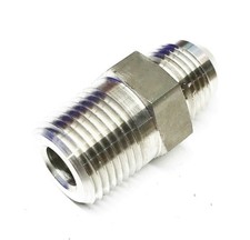 Parker Stainless Steel 37 Degree Flare Male Straight Connector 8-8-FTX-SS NOS