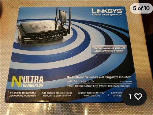 Cisco Linksys WRT600N Ultra RangePlus Dual-Band Wireless-N Gigabit Router - Picture 4 of 5