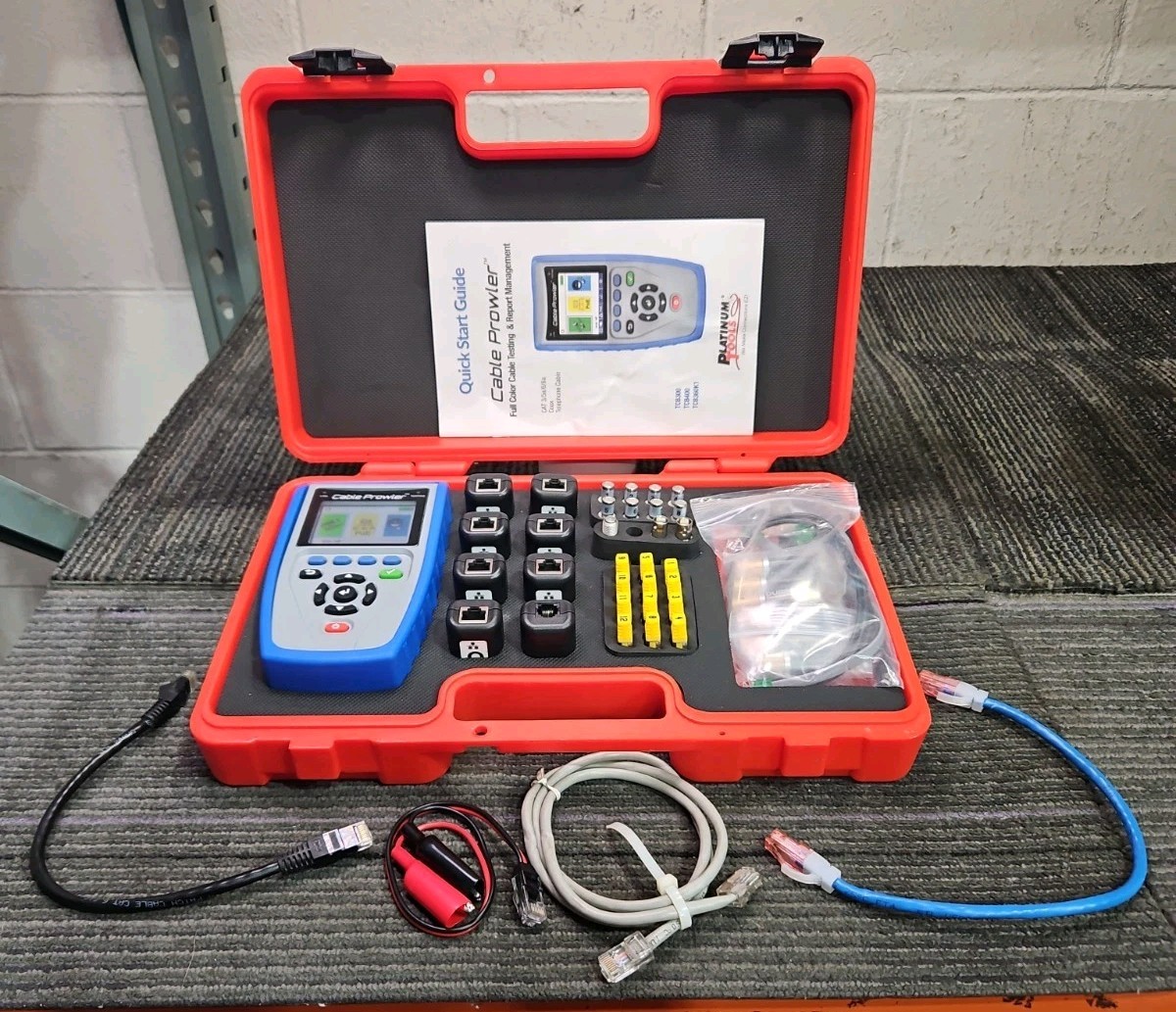 Platinum Tools P/N TCB360K1 Cable Prowler Full Color Cable Testing & Report Mana