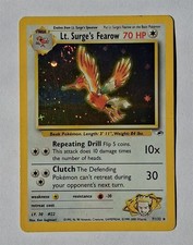 Pokemon - Lt. Surge's Fearow - Gym Heroes 7/132 - Holo Rare - bends on eBay