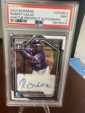 2024 Bowman - Chrome Prospect Autographs Robert Calaz #CPA-RCA (AU, RC)