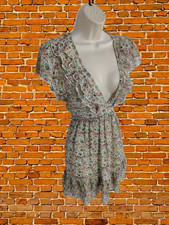 WEST & WEBB MULTI-COLOURED DRESS SIZE UK 12 WOMENS SHORT SLEEVE DITSY FLORAL