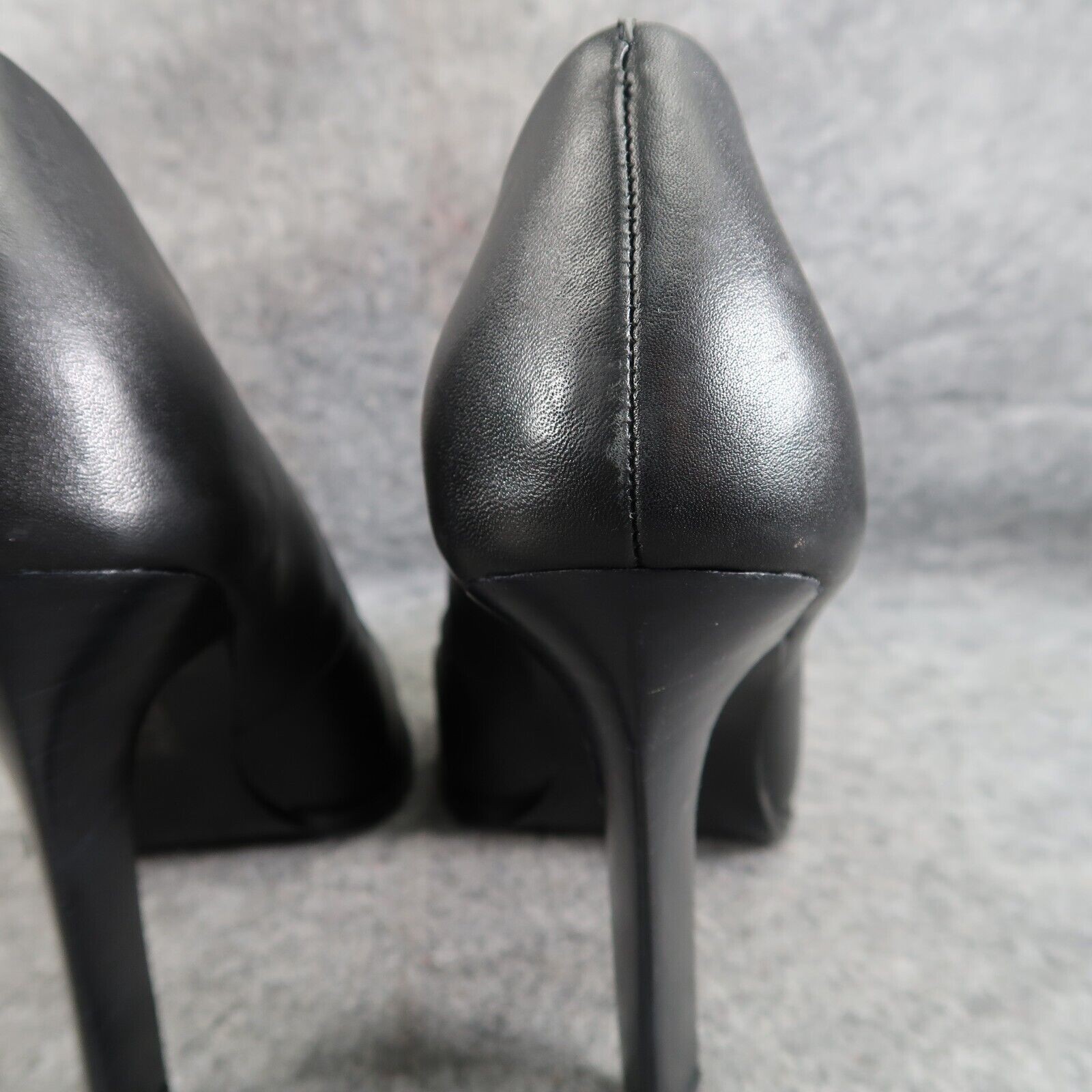 Reiss Shoes Women 38 Pump Heels Leather Pointed Toe Ada Court Career Party Black image 7