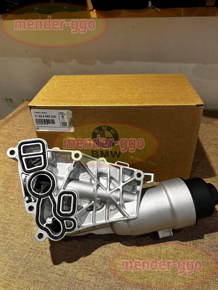 Carcasa de filtro de enfriador de aceite de aluminio para Mini Cooper BMW X1 X2 2014-19 11428585235 Foto 3 de 4