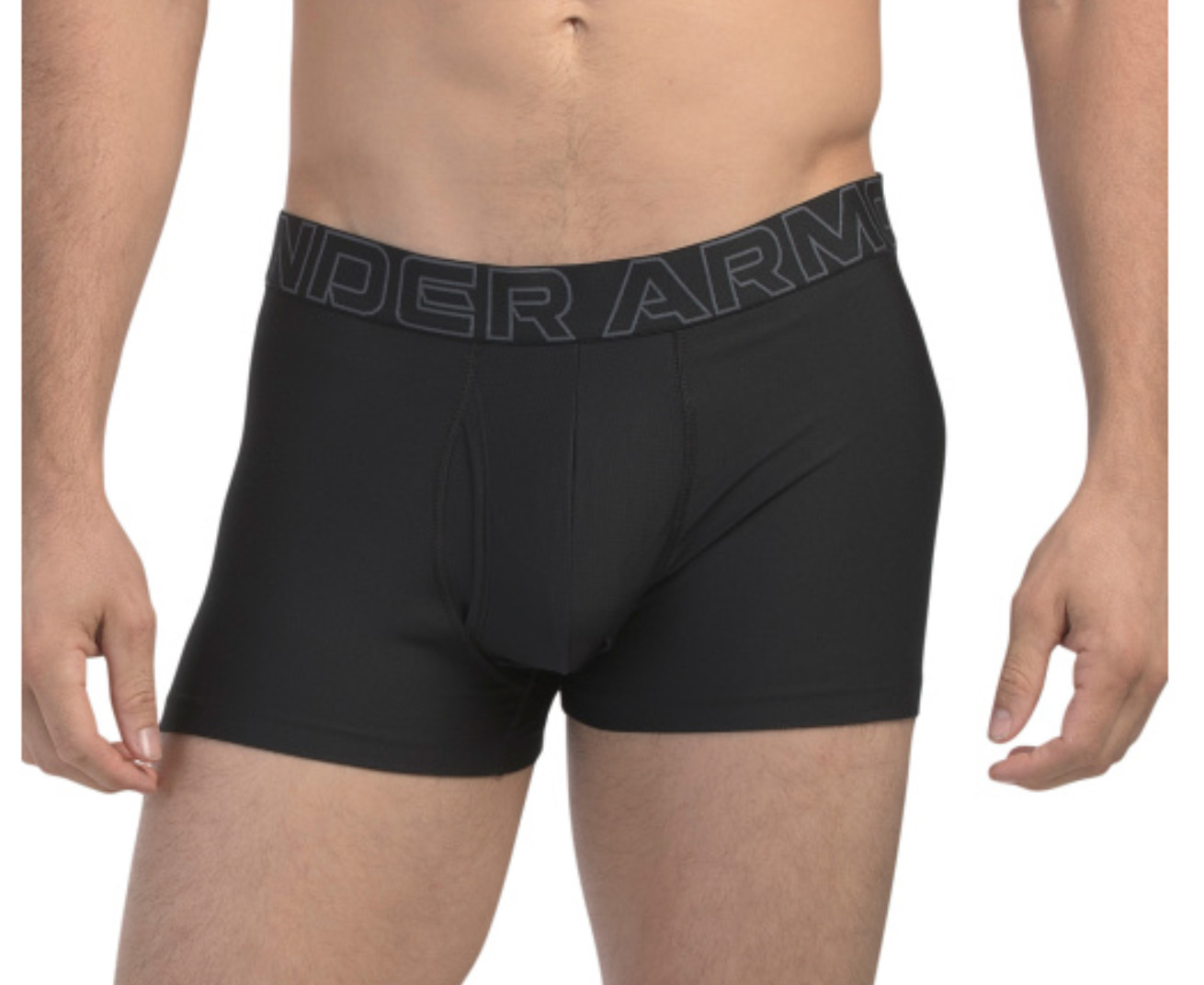 Under Armour 3-Pack TRUNK 3" Inseam Performance Tech Boxerjock ( Steel-Gray-Blk) thumbnail 3