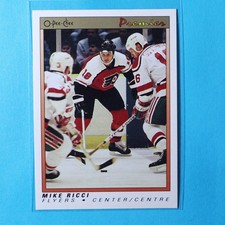1990-91 O-Pee-Chee Premier #96 Mike Ricci - Philadelphia Flyers