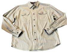 90s Wrangler Button Up Shirt Mens Sz M Pale Blue Long Sleeve Western Classic