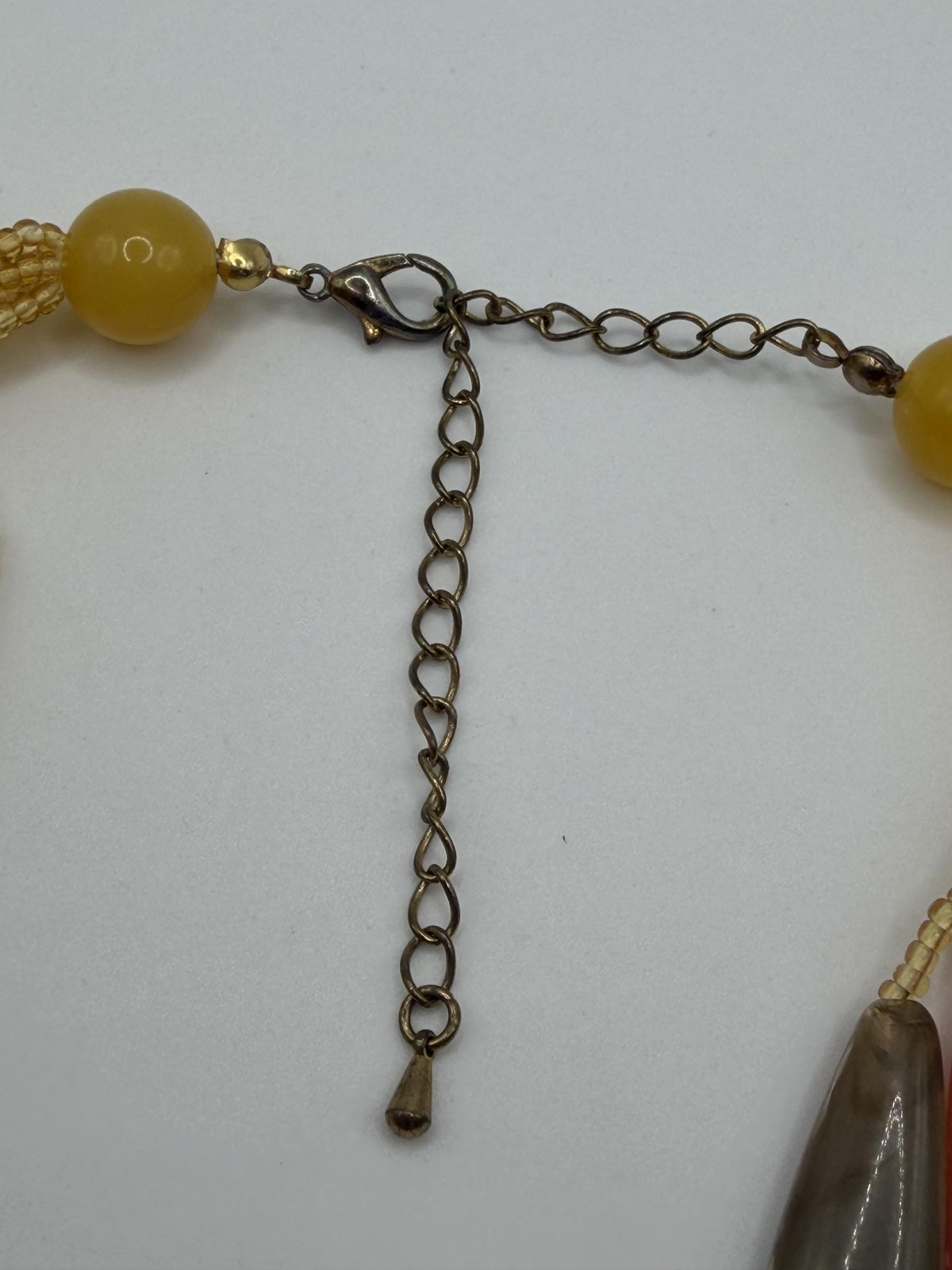 MULTICOLOR PLASTIC BEADED LAYERED STATEMENT NECKL… - image 4