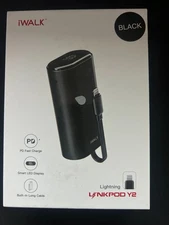 New iWALK LinkPod Y2 USB-C PowerBank, Built-In 18W PD & 9600mAH CAPACITY SEALED