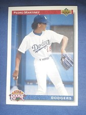 1992 Upper Deck #18 PEDRO MARTINEZ Star Rookie Card RC ~ Los Angeles Dodgers MVP. rookie card picture