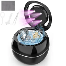 Ultrasonic Jewelry Cleaner, 42 KHz 6 Oz Ring Cleaner Machine Small Portable, ...