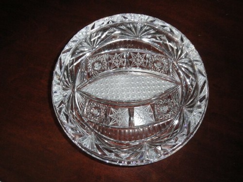 Crystal Glass Large Ashtray 8.75" Diameter NIB - Picture 12 of 12