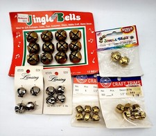 Metal Christmas Jingle Bells Different Sizes and Colors Holiday Crafts Hobby