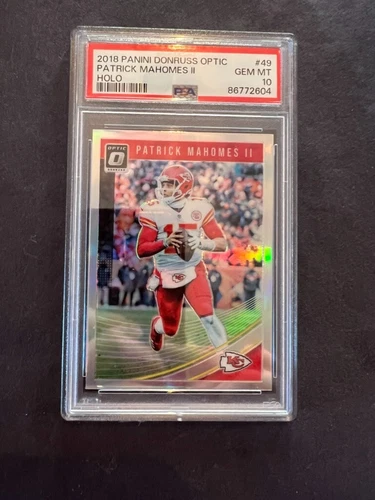 2018-19 Optic Patrick Mahomes II Holo Prizm PSA 10 Gem Mint - 2nd Yr Chiefs MVP
