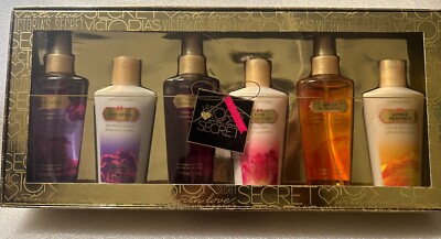 Victoria’s Secret (Amber romance 6set) 1 VICTORIAS SECRET 6 PC AMBER ROMANCE LOVE SPELL PURE LOTION MIST