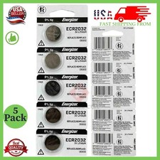 Lot 5 Pcs Fresh Energizer CR2032 3V Lithium Coin Cell Button Battery CR 2032 USA