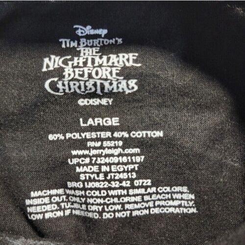 Top corto negro grande de Disney Tim Burton Pesadilla antes de Navidad nuevo - Imagen 3 de 9