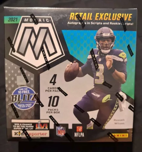 2021 Panini Mosaic NFL Football Mega Box Sealed Walmart (Trevor Lawrence)