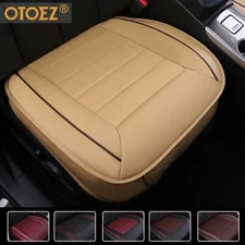 OTOEZ Universal Deluxe Leather Car Front Seat Cover - Beige