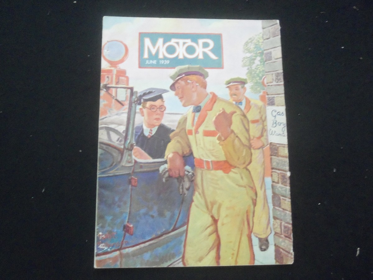 1939 JUNE MOTOR MAGAZINE - NICE ILLUSTRATED COVER - SP 6311S