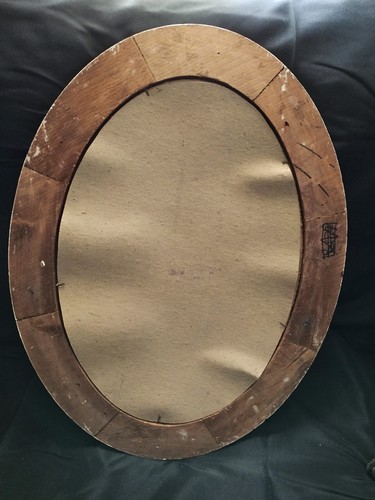 Antique Gold Gilt Oval Bubble Glass Frame, Pretty Young Girl! - Picture 8 of 8