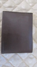 Vintage Brazilian Dark Brown  Leather Wallet with Horse and Jockey Imprint