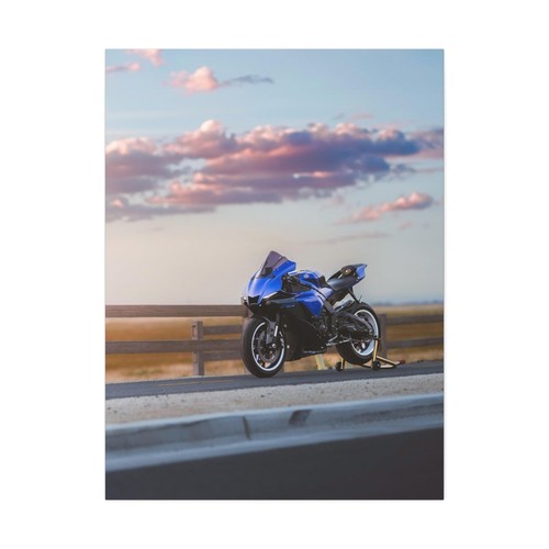 Yamaha R1 High Resolution Museum Quality Vertical Motorcycle Canvas Print #009 - Picture 2 of 10