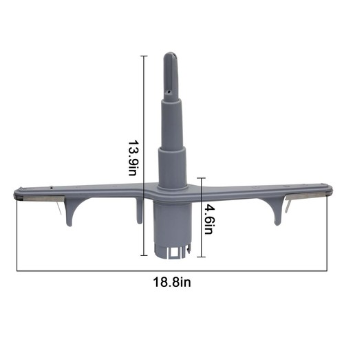 154567702 Dishwasher Spray Arm Assembly, Lower,w/heat Shield -Replaces, 53045071 - Picture 6 of 9