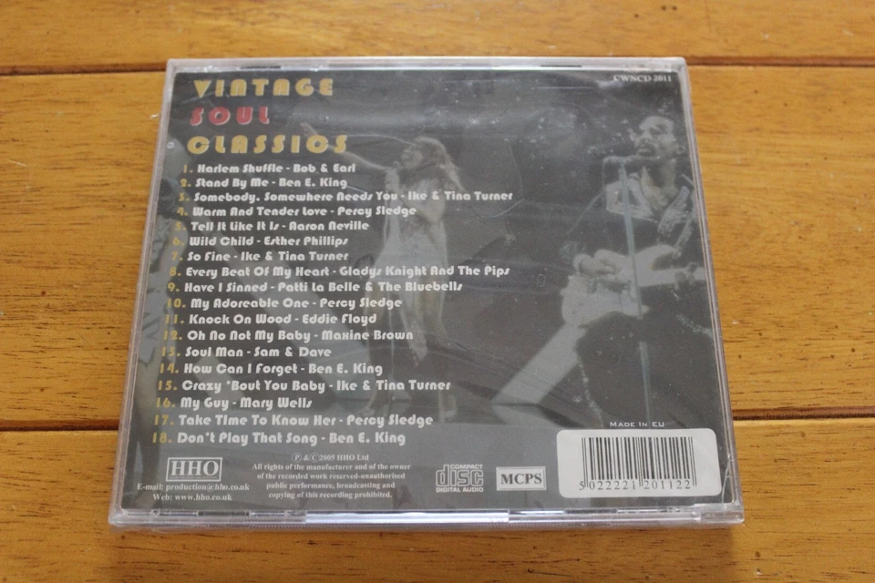 VINTAGE SOUL CLASSICS - VARIOUS ARTISTS COMPILATION CD [NEW SEALED] 18 SONGS Foto 2 de 4