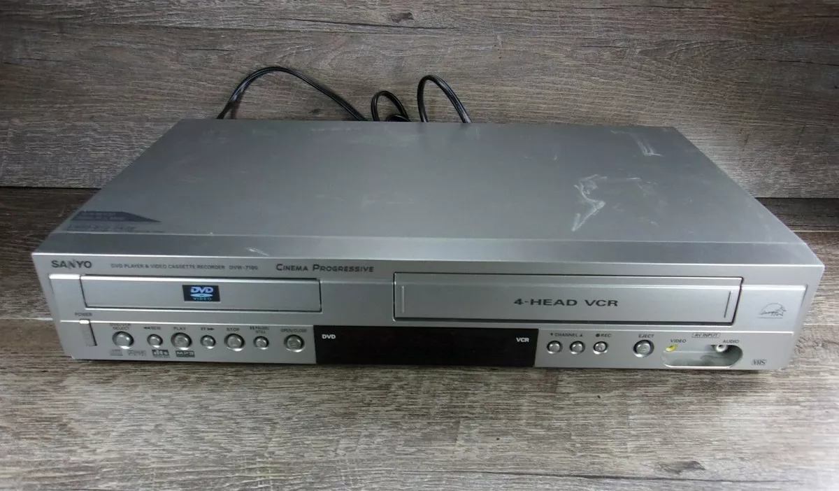 Sanyo DVW-7100A DVD 4 Head VCR Combo Player VHS Recorder - WORKS