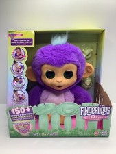 NEW Fingerlings Care n Cuddles Interactive Baby Monkey Sunny - Purple