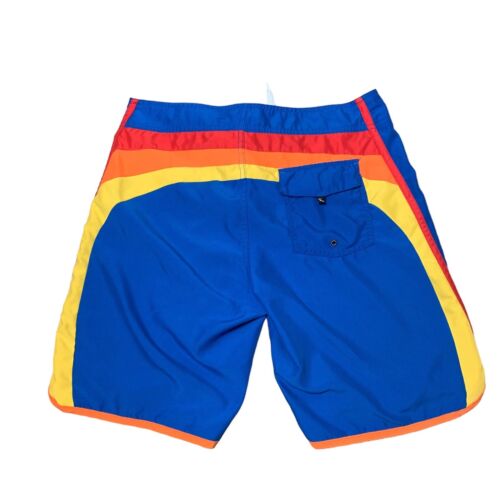 Vintage Lost Enterprises Boardshorts Herren 32 blau Schwimmen Trucks Y2K 9,5" Schrittlänge - Bild 4 von 9